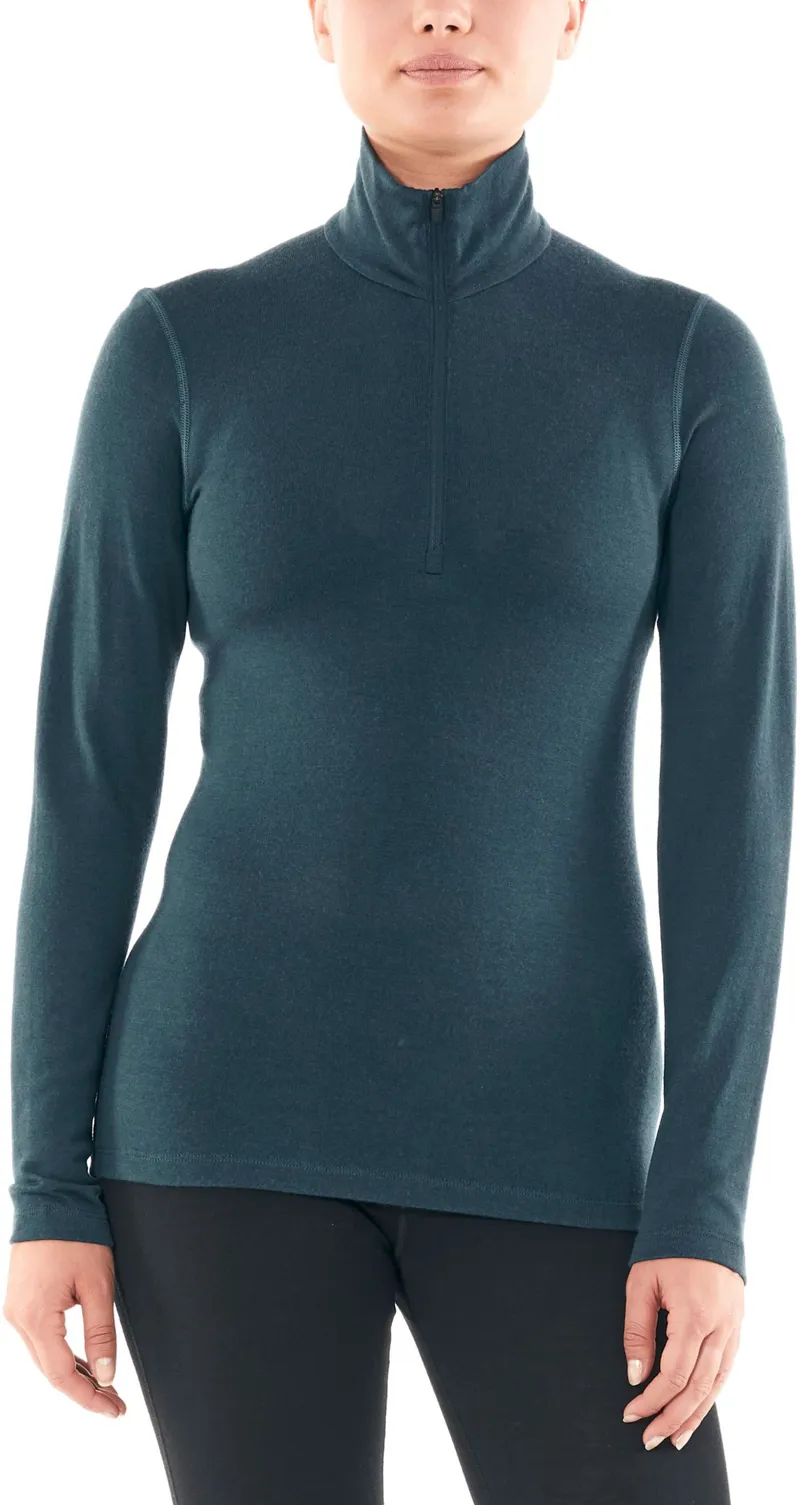 Icebreaker Womens 260 Tech LS Half Zip Top - Nightfall-1